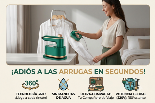 Mini Plancha a Vapor- No mas ropa arrugada