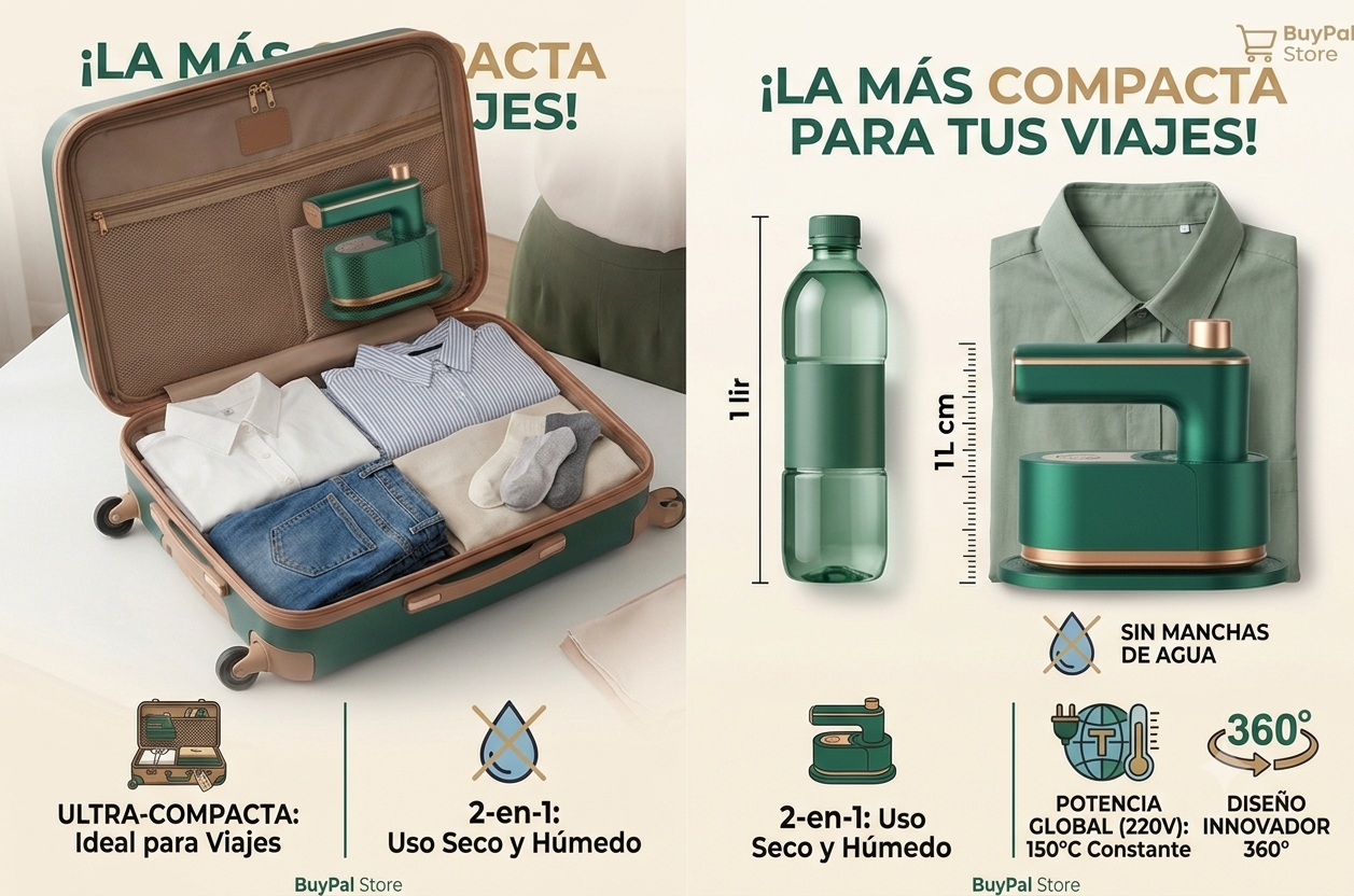 Plancha a Vapor Portatil